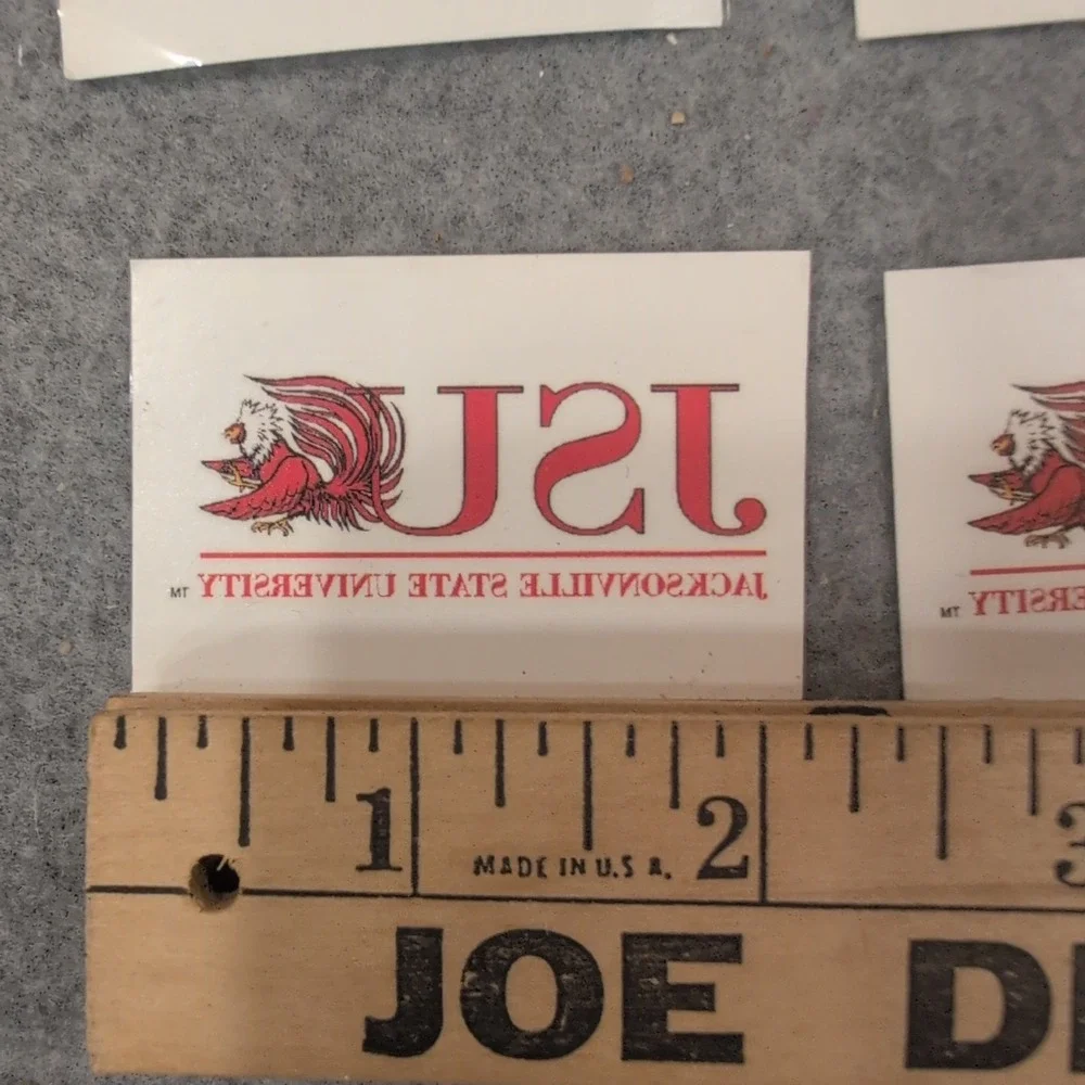 Jacksonville State JSU Gamecocks Temporary Tattoos Lot of 18 Red White - Picture 3 of 4